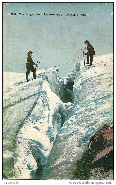 Suisse   Glacier  D'ORNY    , La Crevasse - Orny