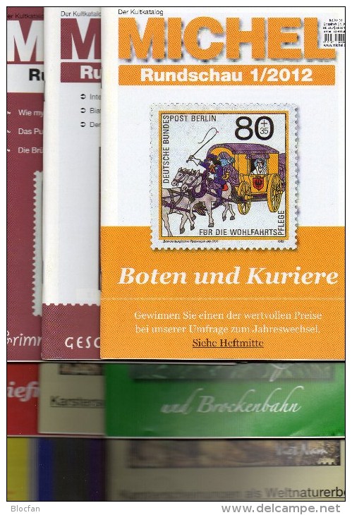 9 Verschiedene MICHEL Briefmarken Rundschau Neu 45€ New Stamps Of The World Catalogue And Magacine Of Germany - Temas