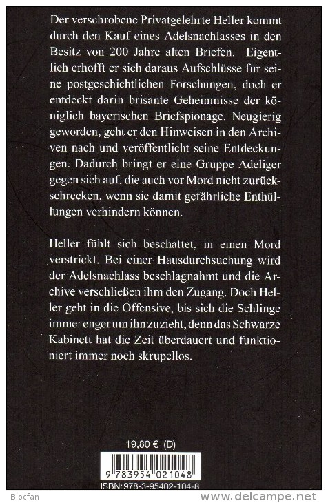 Helbig Krimi Das schwarze Kabinett 2014 neu ** 20€ philatelistische Kriminalroman new philatelic history book of Germany