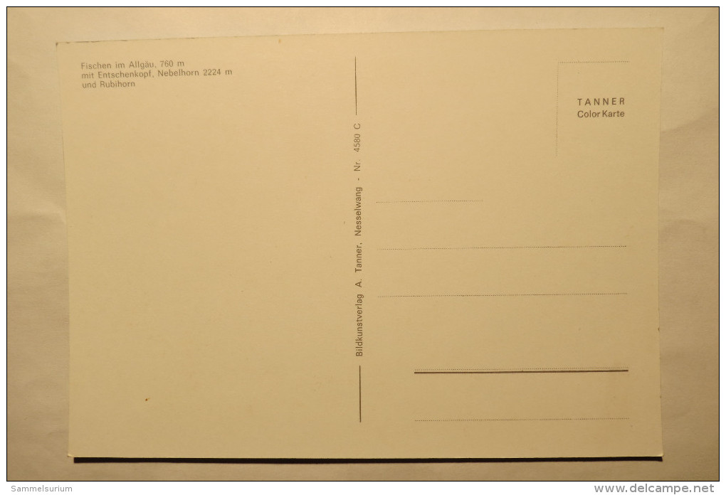 (6/2/94) AK "Fischen Im Allgäu" Mit Entschenkopf, Nebelhorn Und Rubihorn - Fischen