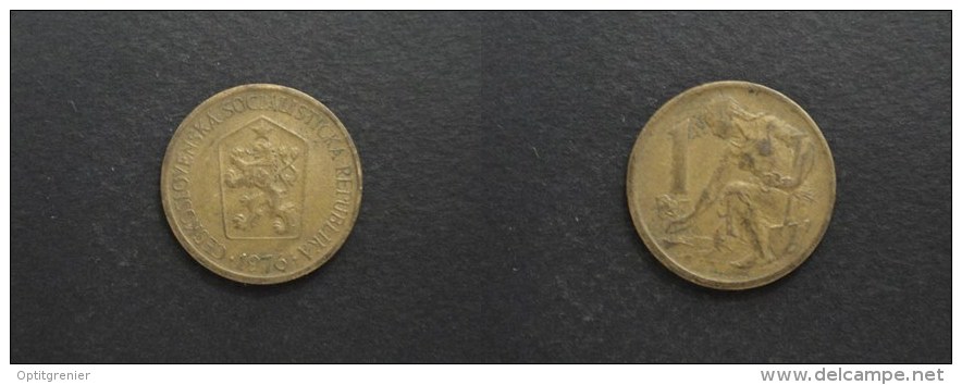 1976 - 1 KORUNA TCHECOSLOVAQUIE CZECHOSLOVAQUIA - Tchécoslovaquie