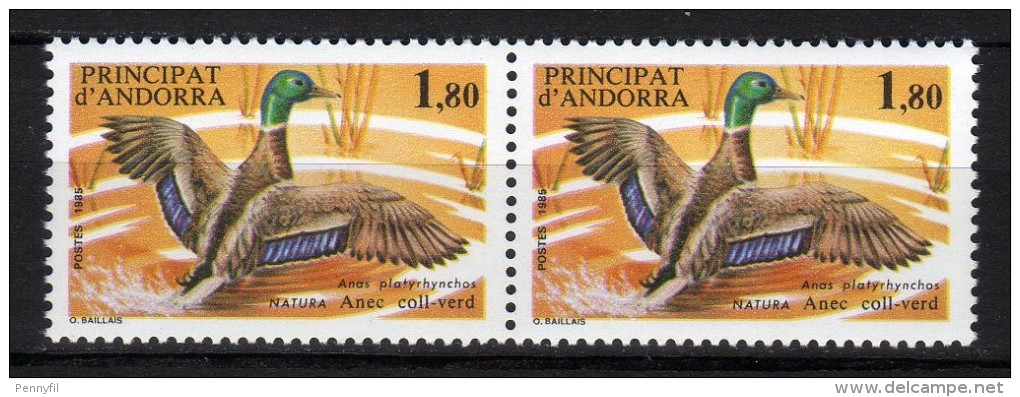 ANDORRA - 1985 Scott# 340 X 2 ** - Unused Stamps