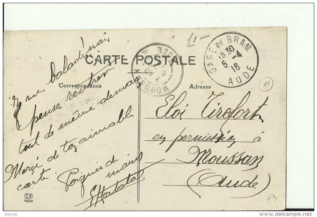 FR1052   --   BRAM   --  LE CHATEAU  --  1916 - Bram