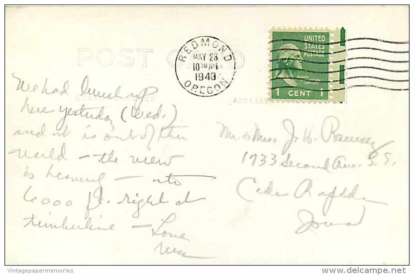 236521-Oregon, Mount Hood, RPPC, Timberline Lodge, Sawyers Photo No 15-580 - Altri & Non Classificati