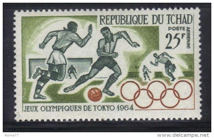 W204 - TCHAD CIAD Olimpiadi Di Tokyo Il 25 Franchi ***    MNH. - Unused Stamps