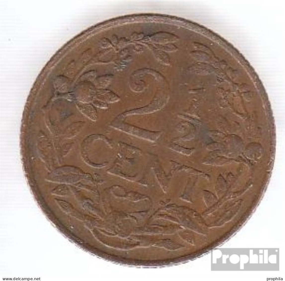 Curacao KM-Nr. : 42 1948 Sehr Schön Bronze Sehr Schön 1948 2 Cents Löwe - Curacao