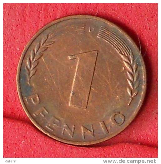 GERMANY FEDERAL REPUBLIC  1  PFENNING  1950 D   KM# 105  -    (Nº11157) - 1 Pfennig