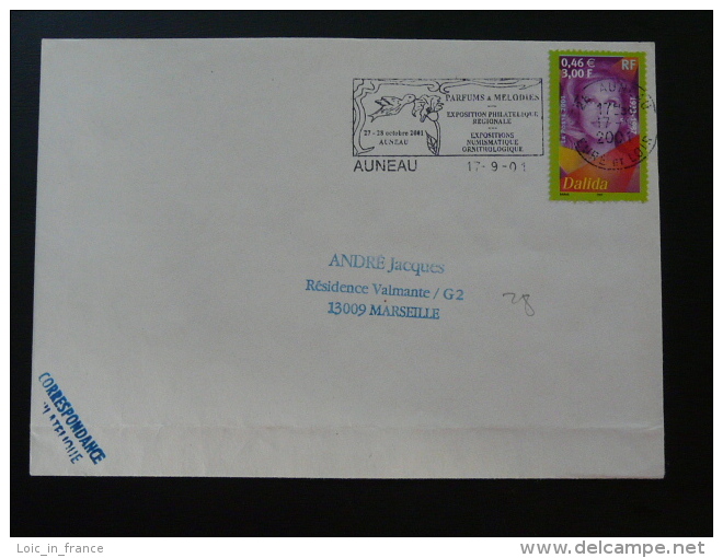 27 Eure Et Loir Auneau Colibri 2001 - Flamme Sur Lettre Postmark On Cover - Segler & Kolibris