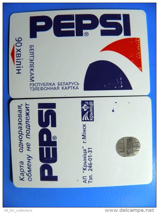 Chip Phone Card From Belarus, Pepsi 90un. - Bielorussia