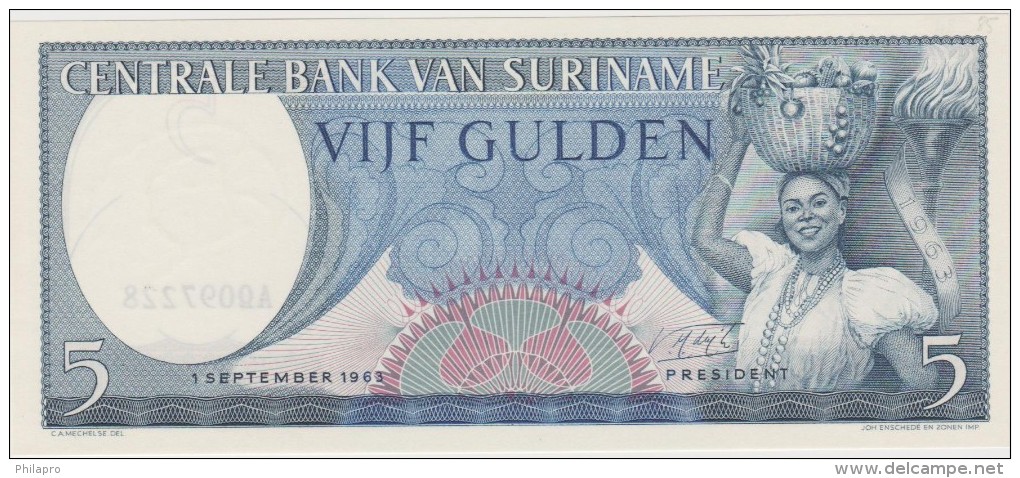 SURINAM   BANKNOTE    VF++   Ref  645 - Surinam