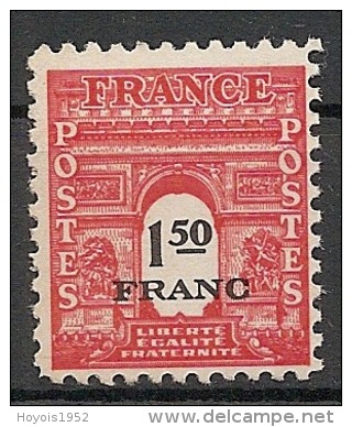 France 1945 Y&T nos 702** à 711** (10 timbres) Arc de Triomphe