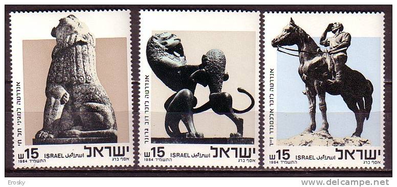 K0188 - ISRAEL Yv N°901/03 ** SCULPTURE - Unused Stamps (without Tabs)