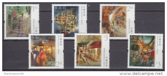 Hong Kong 2010 Yvert 1457-62, Streets Of Hong Kong - MNH - Unused Stamps