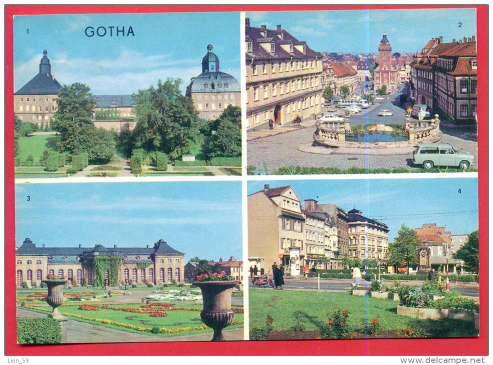 163885 / GOTHA - SCHLOSS , HAUPTMARKT CAR  , ORANGERIE , ARNOLDIPLATZ - Germany Deutschland Allemagne Germania - Gotha