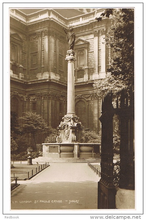 RB 1021 - Early Judges Real Photo Postcard -  St Pauls Cross - London - St. Paul's Cathedral