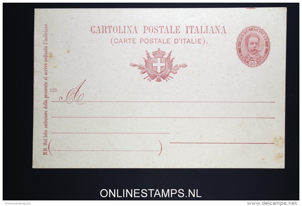 Italy: Cartolina Postal  SA 28 F (900)  Unused - Stamped Stationery