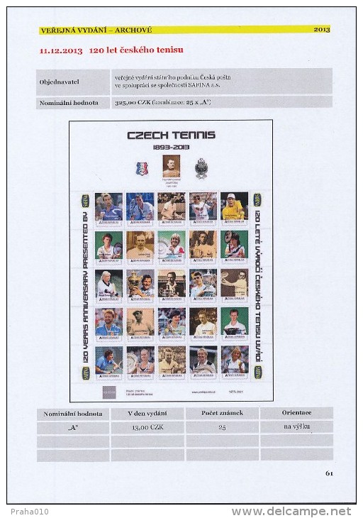 CATALOGUE Own Stamps Czech Republic (2012-2015) - Full Years