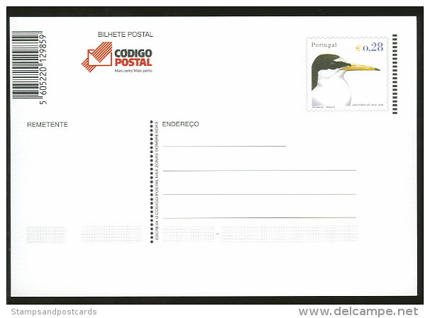 Portugal Carte Entier Postal 311 Hirondelle De Mer Oiseau 2002 Postal Stationary Common Tern Bird 2002 - Golondrinas