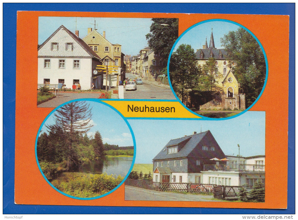 Deutschland; Neuhausen Erzgebirge; Bahnhofstrasse - Neuhausen (Erzgeb.)