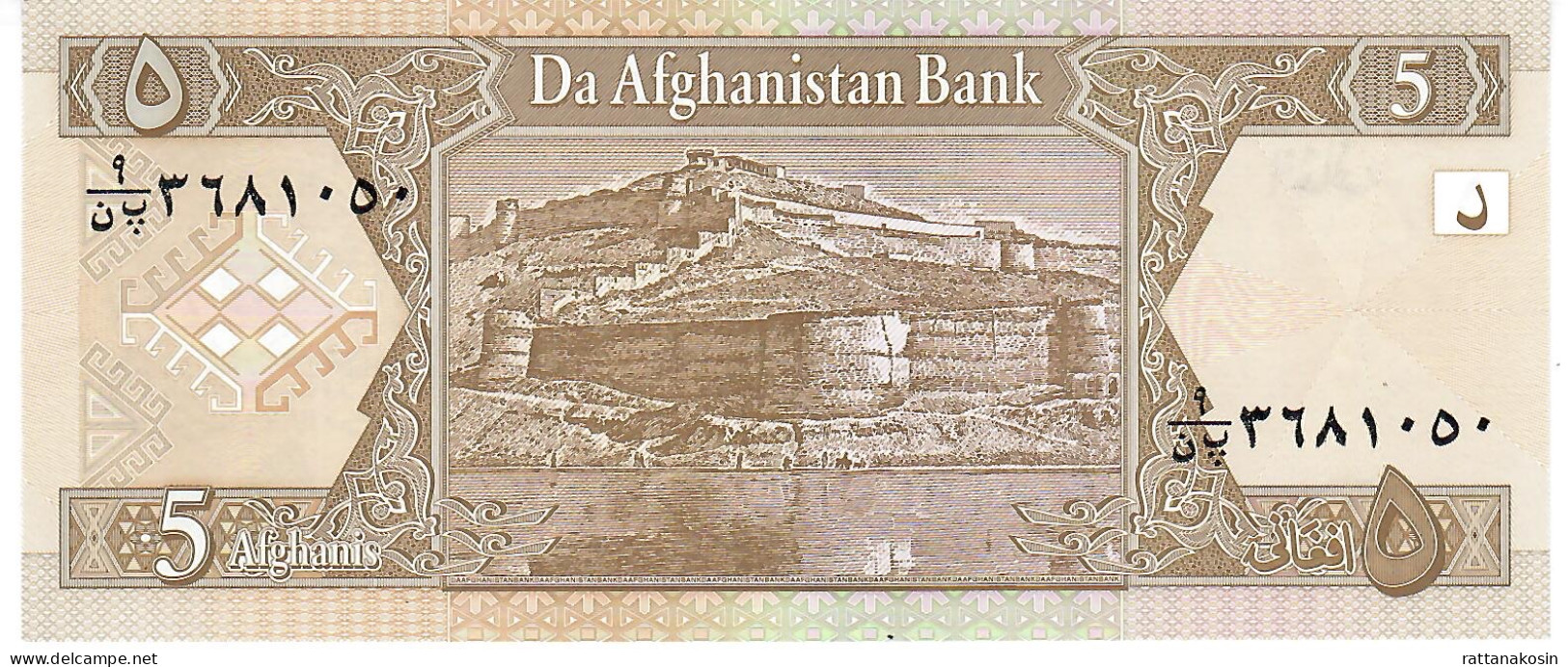 AFGHANISTAN P66 5  AFGHANIS  SH1381 2002 Signature 15   UNC. - Afghanistan