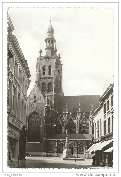 CPA - TIENEN - TIRLEMONT - Rue Neuve Avec Eglise - Nieuwstraat Met Kerk  // - Tienen