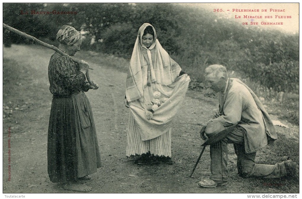 CPA 31 PELERINAGE DE PIBRAC LE MIRACLE DES FLEURS DE STE GERMAINE - Pibrac