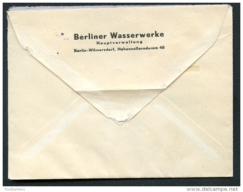 BERLIN PU4 B2/001c Privat-Umschlag WASSERWERKE Gebraucht 1953  NGK 20,00 € - Buste Private - Usati