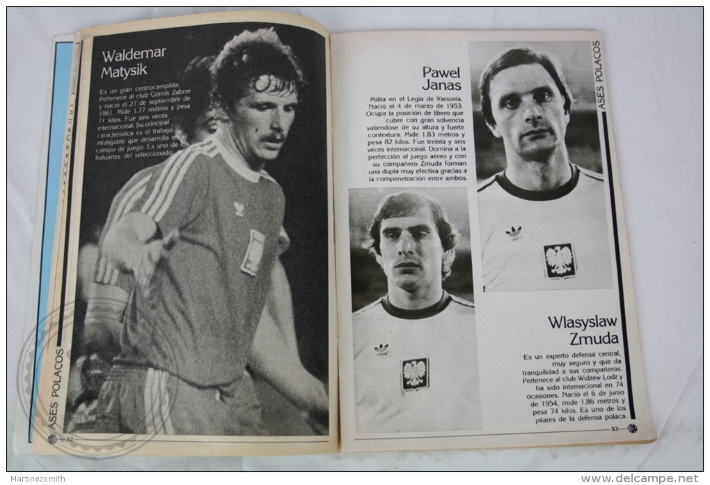 1982 FIFA World Cup - Spanish Magazine - Poland Players & Team - Lato, Boniek... - Boeken