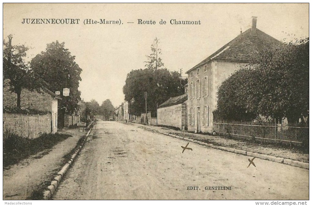 Juzennecourt (52) Route De Chaumont - Juzennecourt