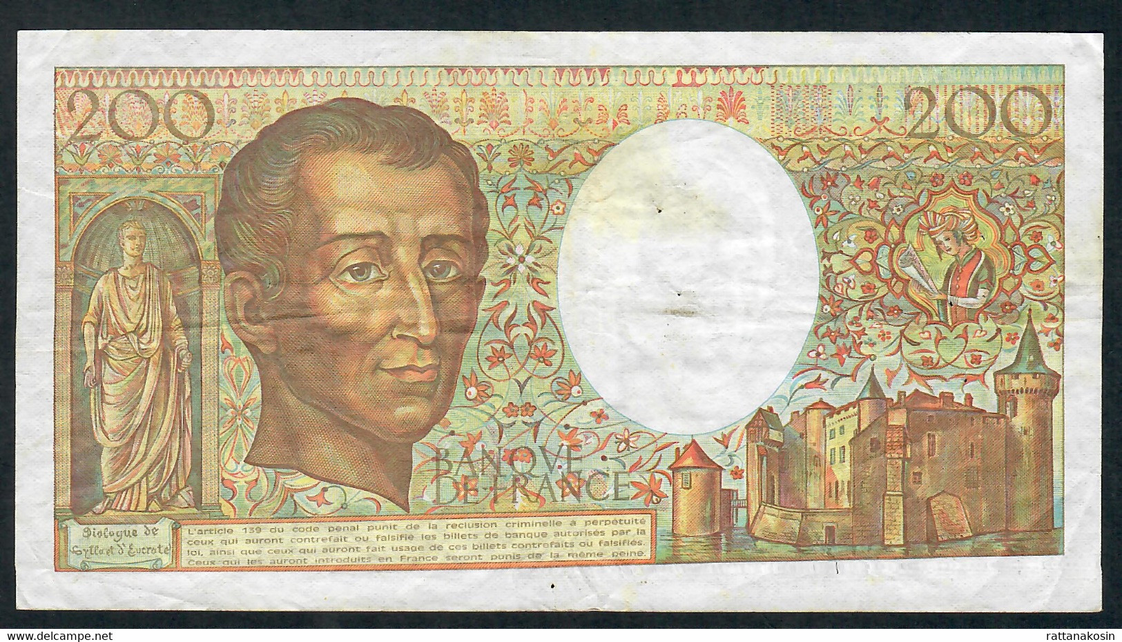 FRANCE  FAY.70.2  200  FRANCS   MONTESQUIEU    1982   VF - 200 F 1981-1994 ''Montesquieu''