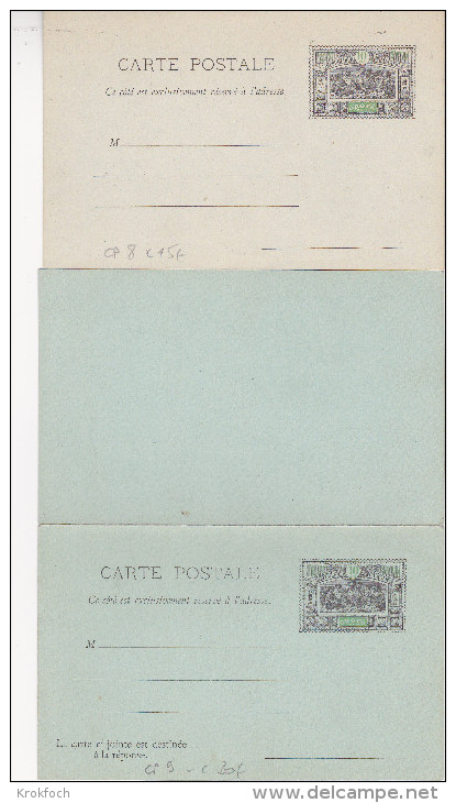 Obock Djibouti - Carte Entier ACEP CP 8 + 9 - Cote 35 Euros - Stationery Ganzsache - Covers & Documents