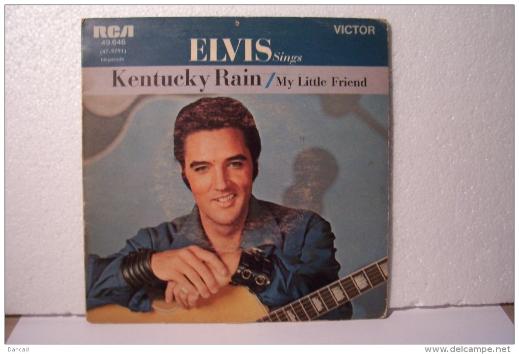 ELVIS  PRESLEY ---KENTUCKY  RAIN  - Ref: RCA 49.646 ( Année 1970) - - Rock