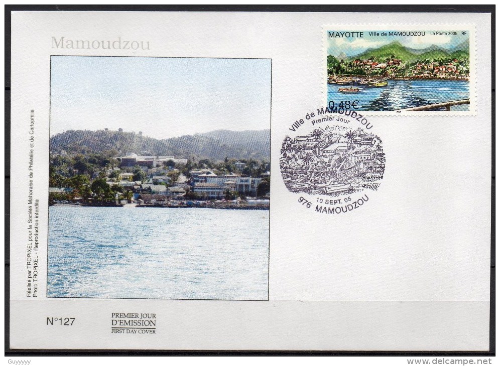 Mayotte - 2005 - FDC - Ville De Mamoudzou - Briefe U. Dokumente