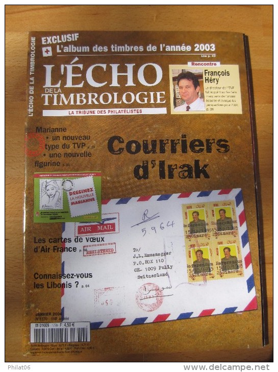 Echo De La Timbrologie  Année Complète 2004 N° 1770 à 1780 - French (from 1941)