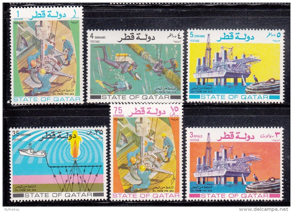 Qatar MH Scott #311-#316 Set Of 6 Sea-based Oil Industry - Qatar