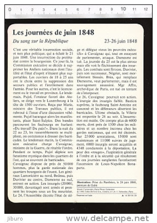 Fiche Les Journées De Juin 1848  / Illustration Prise Du Panthéon Le 24 Juin  / 01-FICH-Histoire De France - History