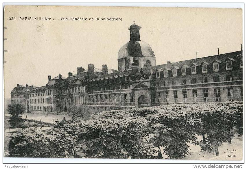 CPA PARIS 13 - VUE GENERALE DE LA SALPETRIERE - Distretto: 13