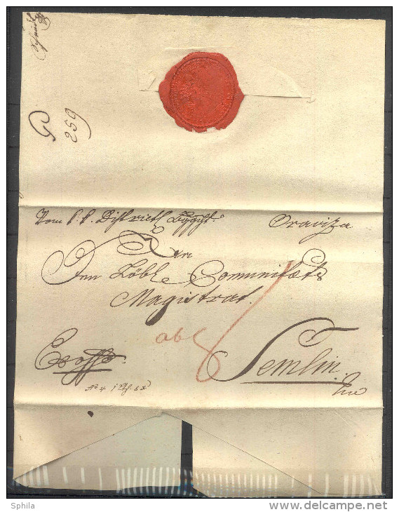 Austria (Habsburg Monarchy) 1794 Letter From Orawiza To Semlin (Zemun) - ...-1850 Vorphilatelie