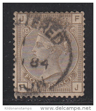 Great Britain 1880-83 Cancelled, Plate 18, Sc# , SG 160 - Oblitérés