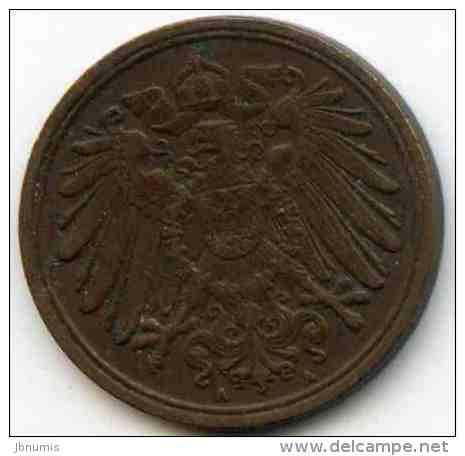 Allemagne Germany 1 Pfennig 1911 A J 10 KM 10 - 1 Pfennig