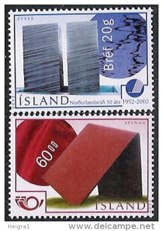 Iceland 2002 MNH/**/postfris/postfrisch Michelnr. 1005-1006 - Unused Stamps