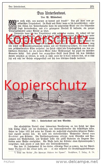 Original Zeitungsbericht - 1911 -  Unterseeboote , U-Boot Bau , Schiffbau , Unterseeboot !! - Schiffe