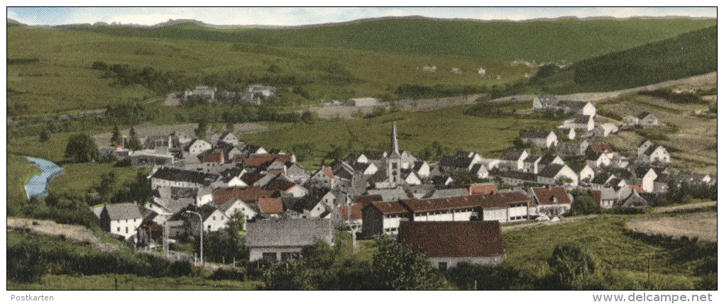 ÄLTERE POSTKARTE STADTKYLL EIFEL HOTEL PENSION MASSON Doppelkarte Bahnstation Jünkerath Königsbacher Gerolstein AK Cpa - Gerolstein