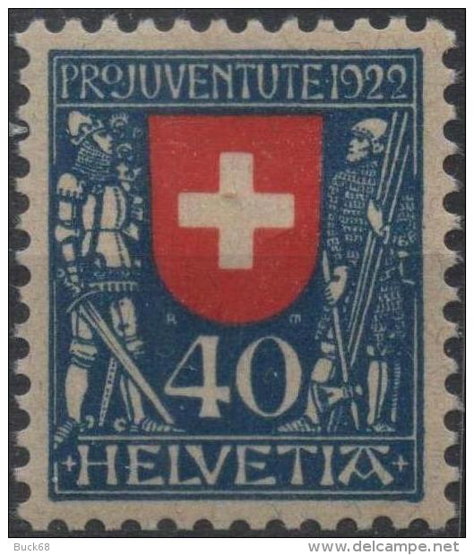 SUISSE SCHWEIZ SWITZERLAND Poste 191 ** MNH Armoirie Wappen Blason Winkelried & Duc Léopold Autriche (CV 27 ) - Nuevos