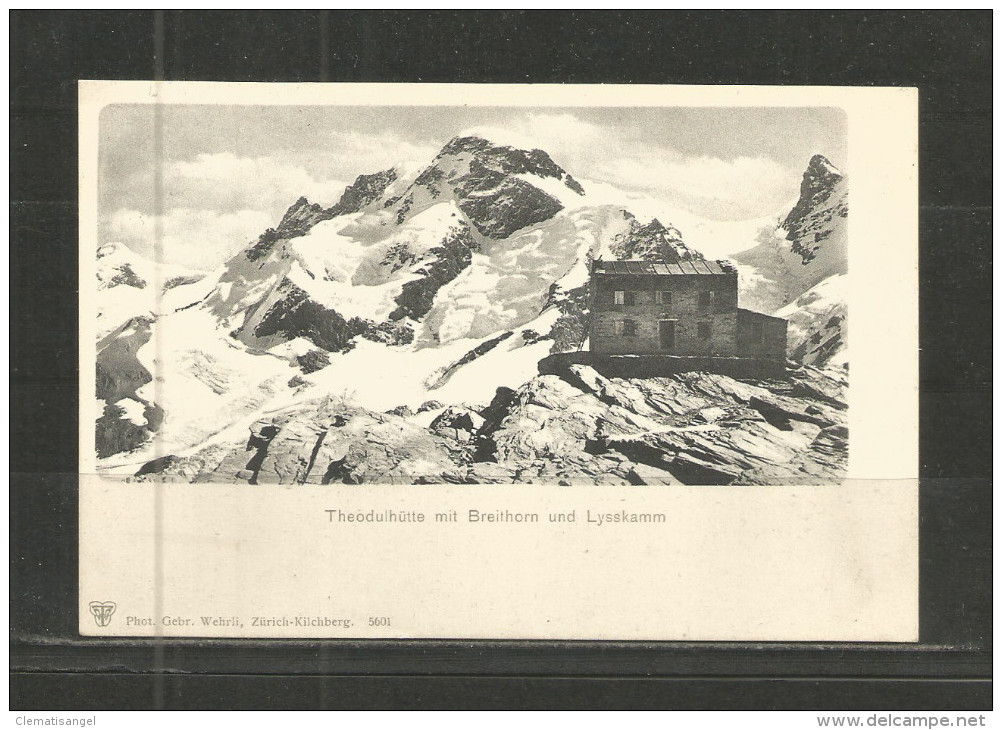 N* THEODULHÜTTE * MIT BREITHORN UND LYSSKAMM * 1905 **!! - Lyss