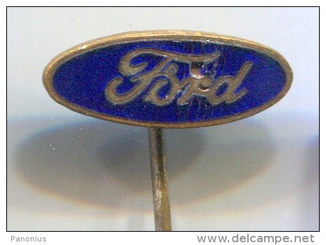 FORD - Car  Auto,  Vintage Pin  Badge, Enamel Less Damaged - Ford