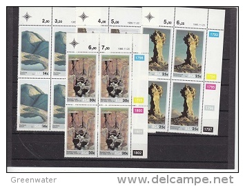 South Africa 1986 Rock Formations 4v Bl Of 4 (corners) ** Mnh (20550) - Nuovi