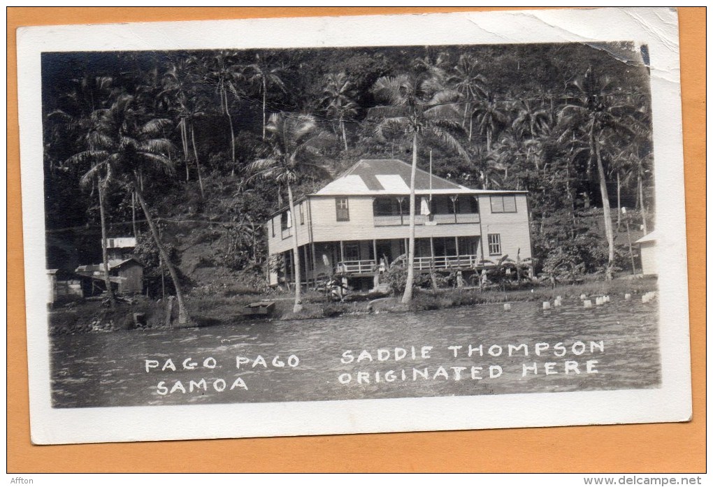 Pago Pago Samoa Old Real Photo Postcard - Samoa