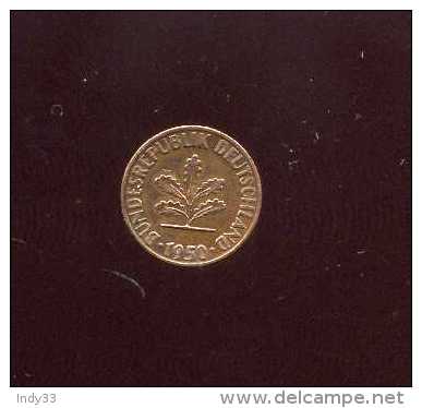 - ALLEMAGNE RFA . 1 PF. 1950 . - 1 Pfennig