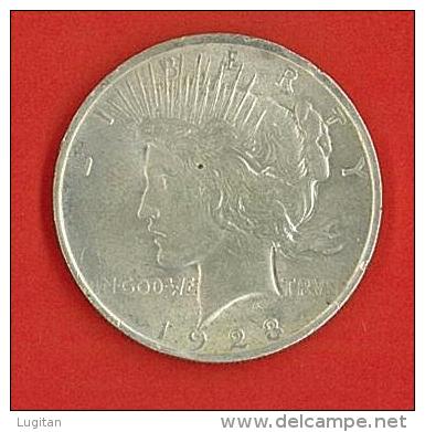 NUMISMATICA - 1 $ DOLLARO - USA Dollaro,1923 LIBERTY PEACE, PACE - One Dollar - SILVER NON PULITO - 1921-1935: Peace